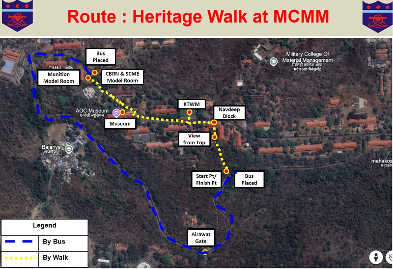 Heritage walk at Army Ordnance Corps (AOC) Museum, Jabalpur